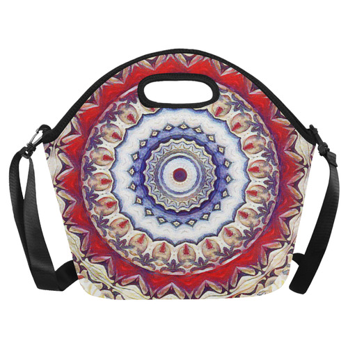 X-Mas Romantic Mandala Neoprene Lunch Bag/Large (Model 1669)