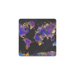 world map #map #worldmap Square Coaster