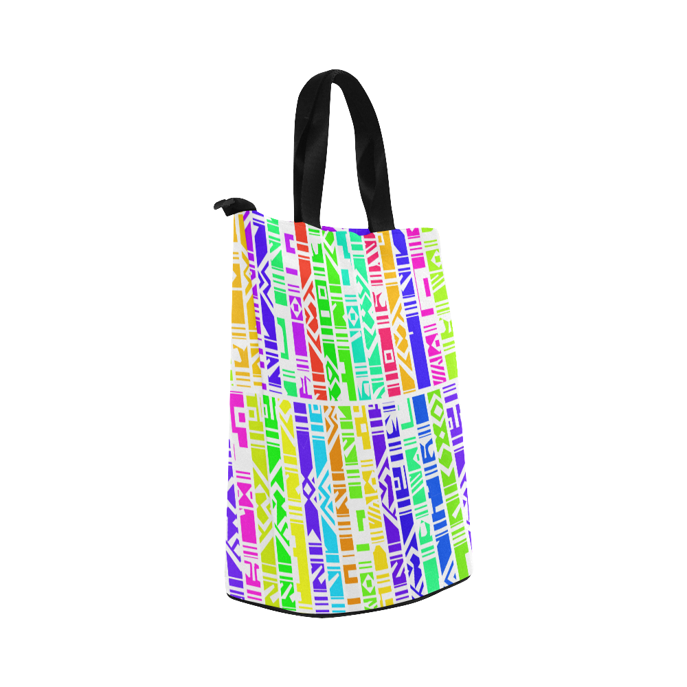 Colorful stripes Nylon Lunch Tote Bag (Model 1670)