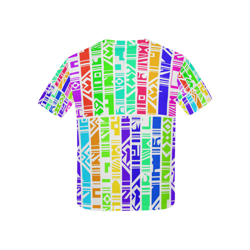 Colorful stripes Kids' All Over Print T-shirt (USA Size) (Model T40)