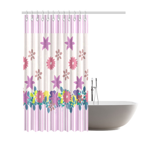 Tropical Violet Shower Curtain 72"x84"
