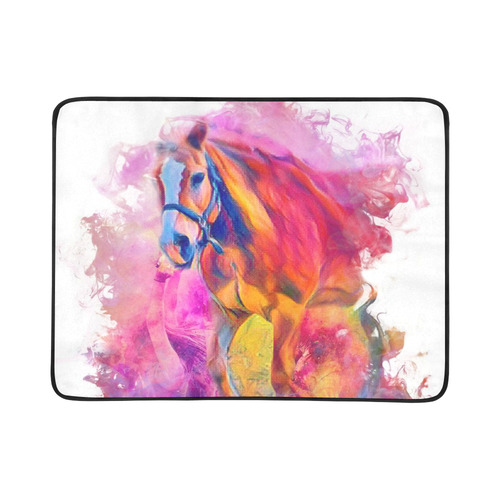 Painterly Animal - Horse by JamColors Beach Mat 78"x 60"