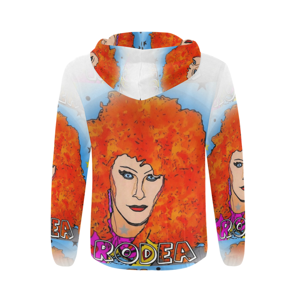 Rodea Popart by Nico Bielow All Over Print Full Zip Hoodie for Men (Model H14)