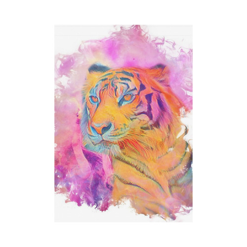 Painterly Animal - Tiger by JamColors Garden Flag 28''x40'' （Without Flagpole）