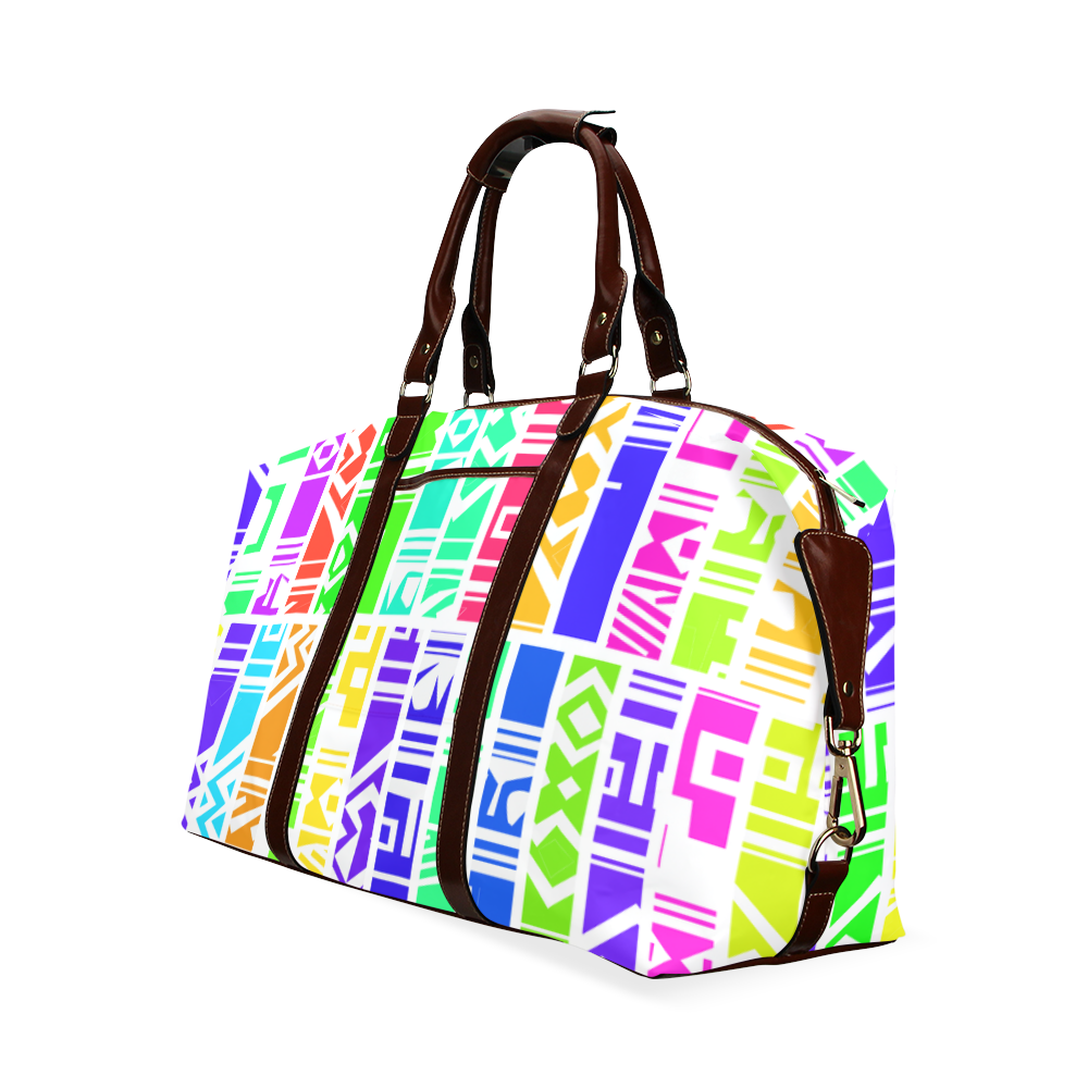 Colorful stripes Classic Travel Bag (Model 1643) Remake