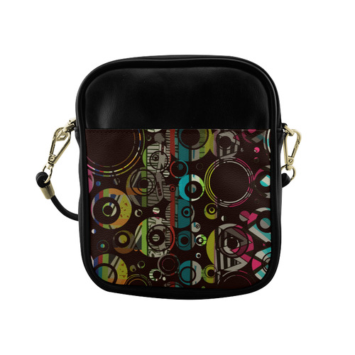 Circles texture Sling Bag (Model 1627)