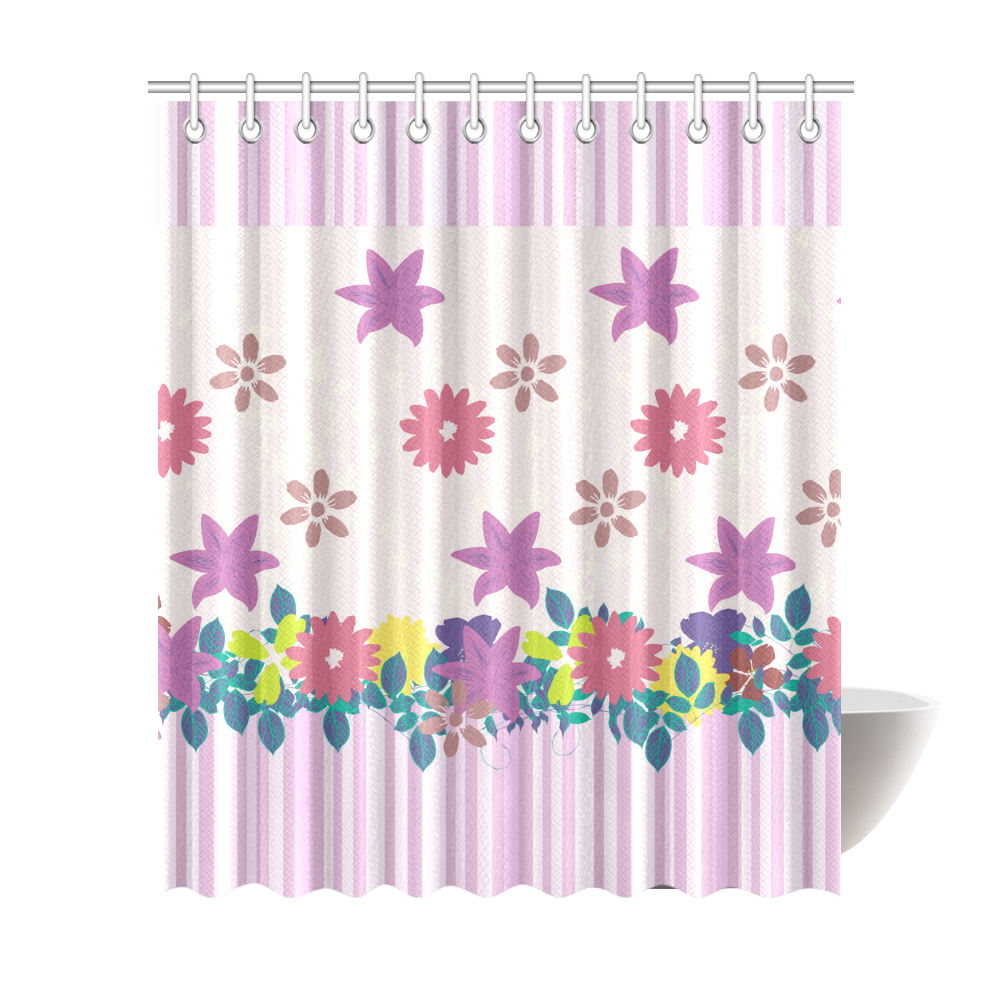 Tropical Violet Shower Curtain 72"x84"