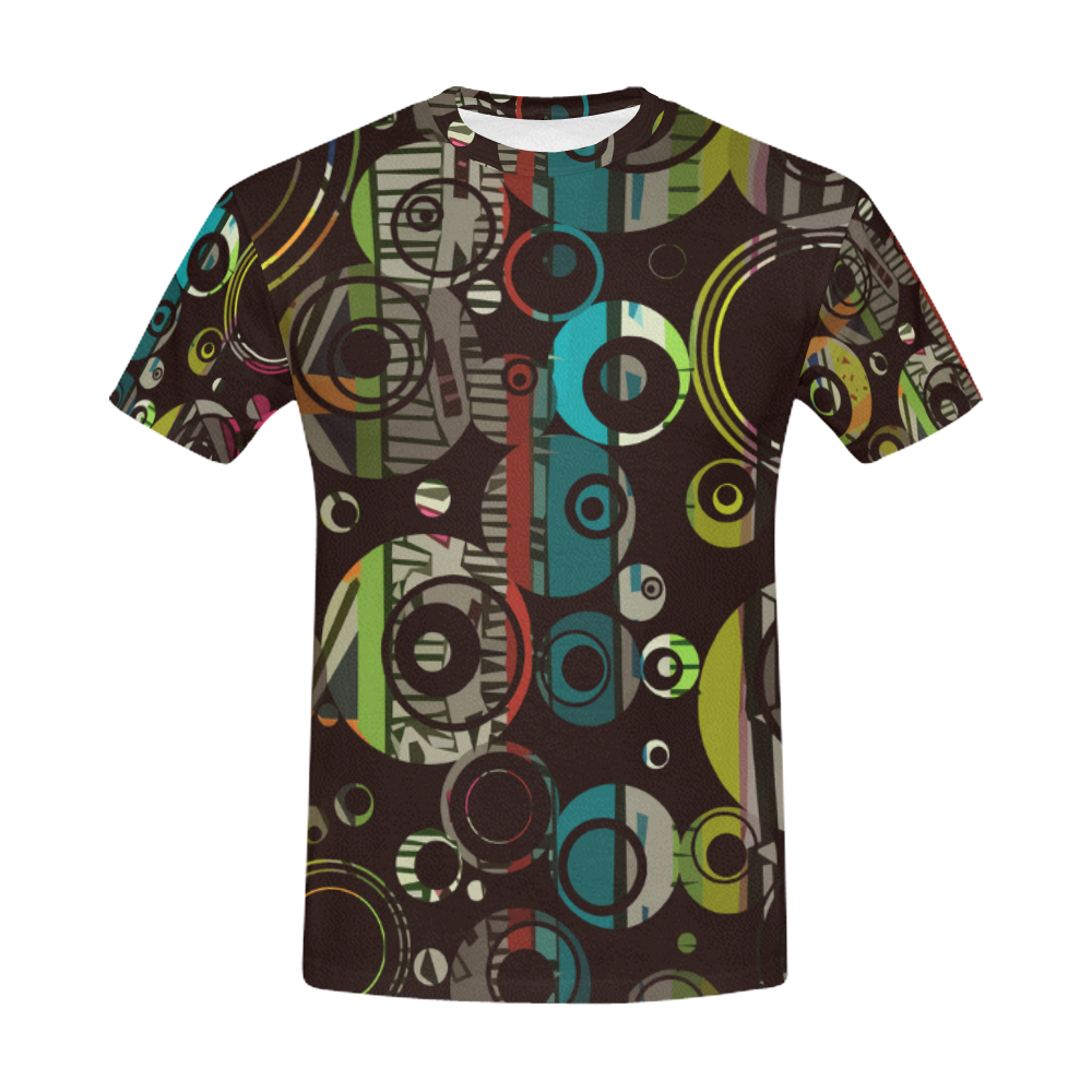 Circles texture All Over Print T-Shirt for Men (USA Size) (Model T40)