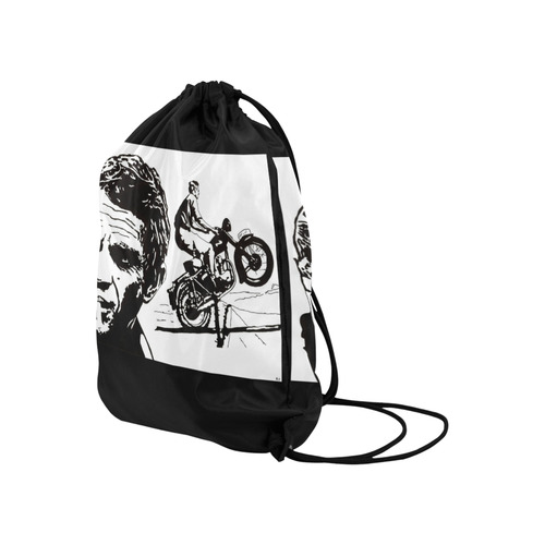 MQUEEN Large Drawstring Bag Model 1604 (Twin Sides)  16.5"(W) * 19.3"(H)