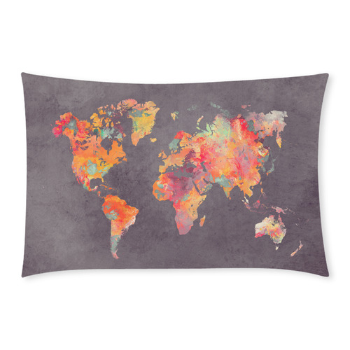 world map #world #map 3-Piece Bedding Set