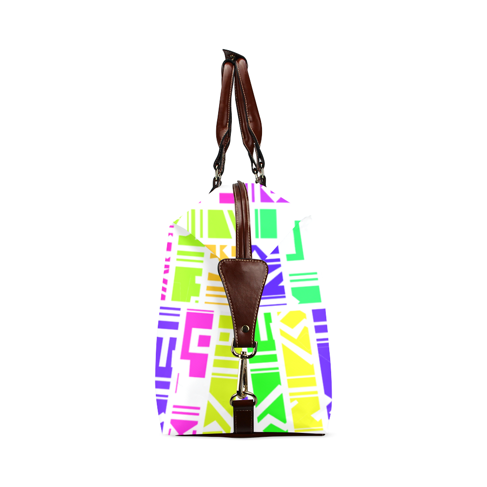 Colorful stripes Classic Travel Bag (Model 1643) Remake