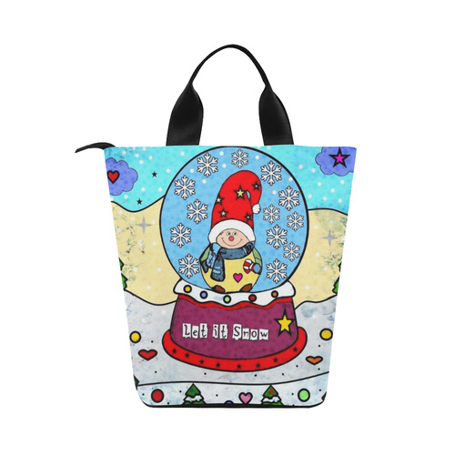 Let it Snow by Nico Bielow Nylon Lunch Tote Bag (Model 1670)