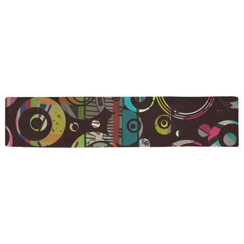 Circles texture Table Runner 16x72 inch