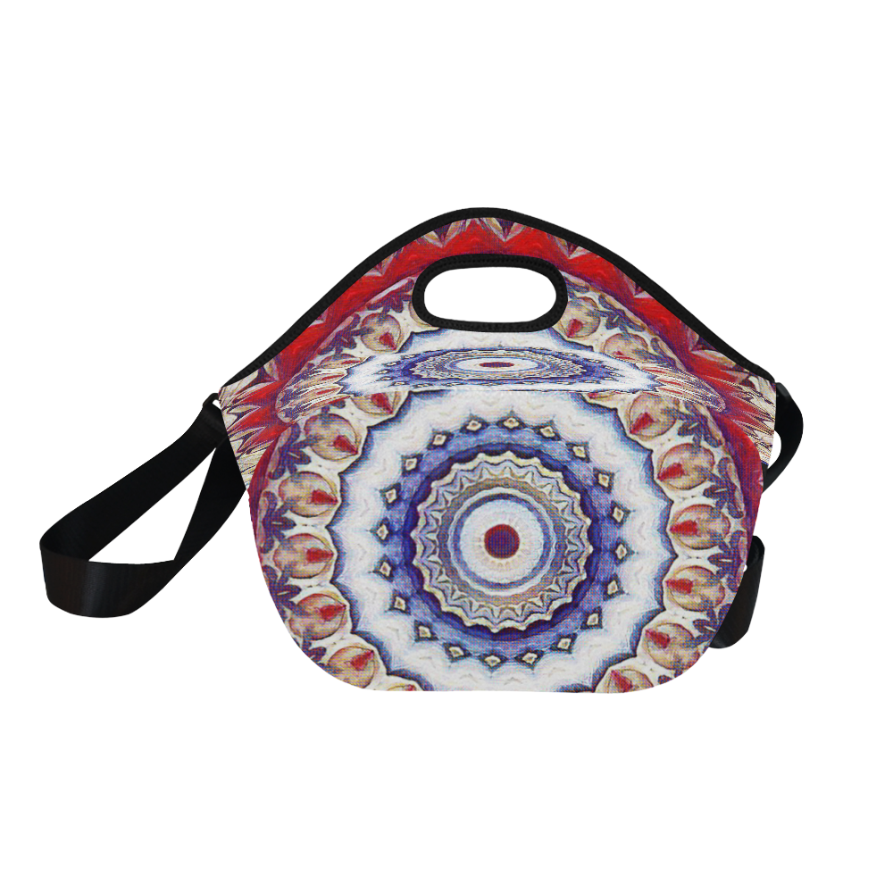 X-Mas Romantic Mandala Neoprene Lunch Bag/Large (Model 1669)