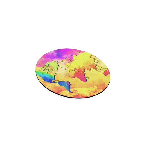 world map colors #map #worldmap Round Coaster