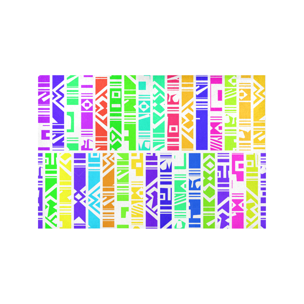 Colorful stripes Placemat 12''x18''