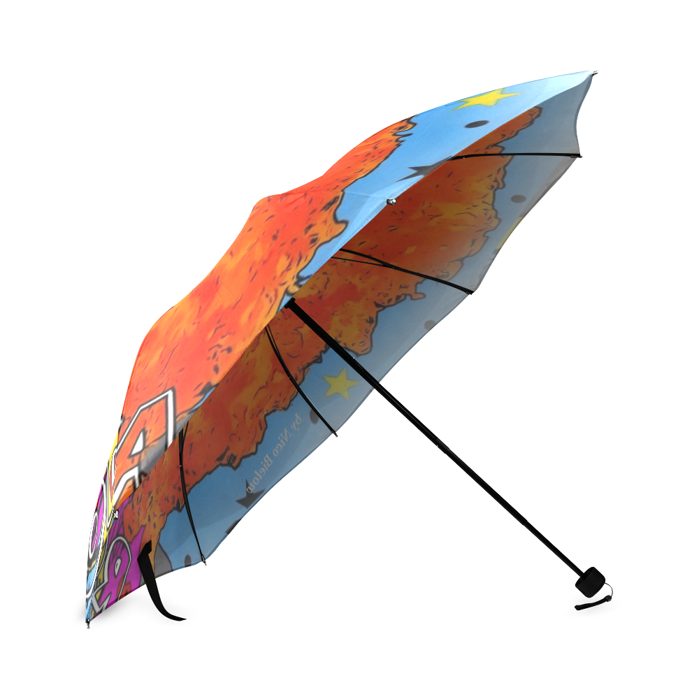 Rodea Popart by Nico Bielow Foldable Umbrella (Model U01)