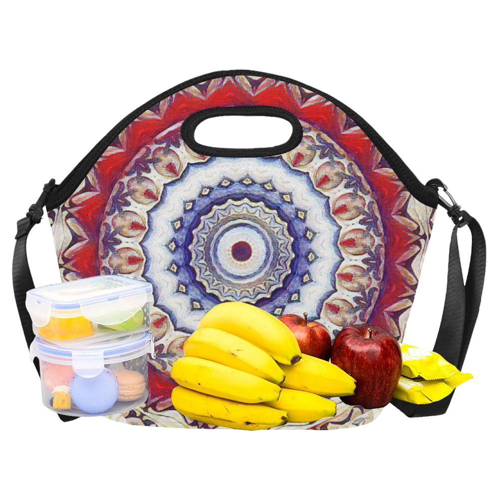 X-Mas Romantic Mandala Neoprene Lunch Bag/Large (Model 1669)