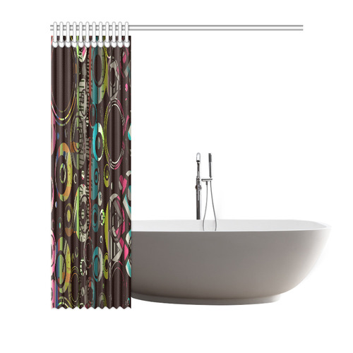 Circles texture Shower Curtain 72"x72"