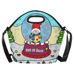 Let it Snow by Nico Bielow Neoprene Lunch Bag/Large (Model 1669)