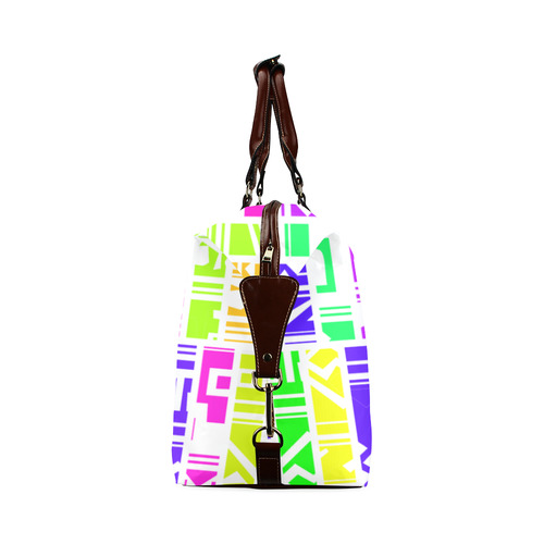 Colorful stripes Classic Travel Bag (Model 1643) Remake