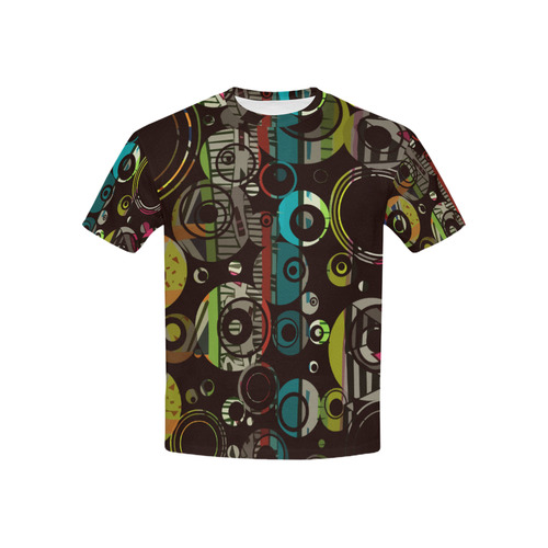 Circles texture Kids' All Over Print T-shirt (USA Size) (Model T40)