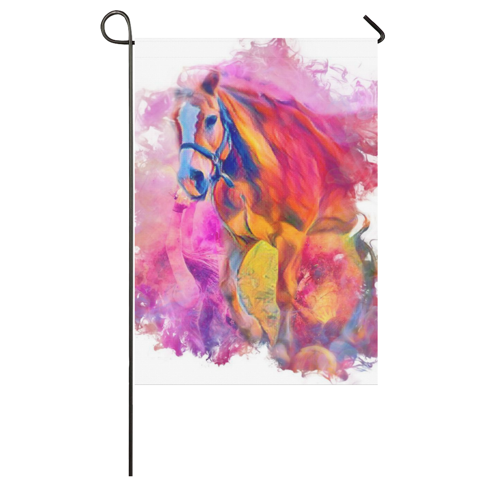 Painterly Animal - Horse by JamColors Garden Flag 28''x40'' （Without Flagpole）