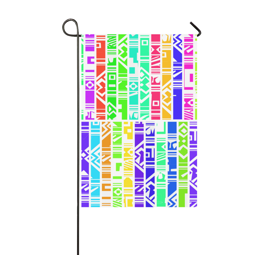 Colorful stripes Garden Flag 12‘’x18‘’（Without Flagpole）