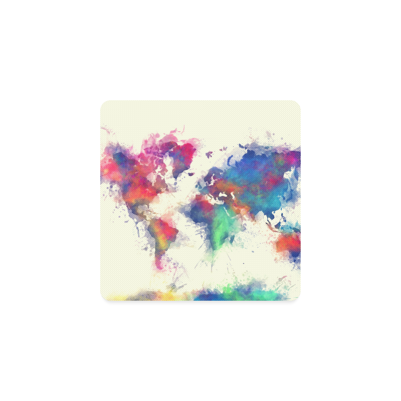 world map #map #worldmap Square Coaster