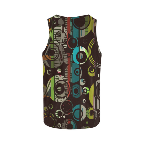 Circles texture All Over Print Tank Top for Women (Model T43)