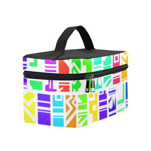 Colorful stripes Cosmetic Bag/Large (Model 1658)
