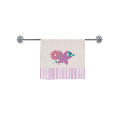 Tropical Violet Stripes Custom Towel 16"x28"