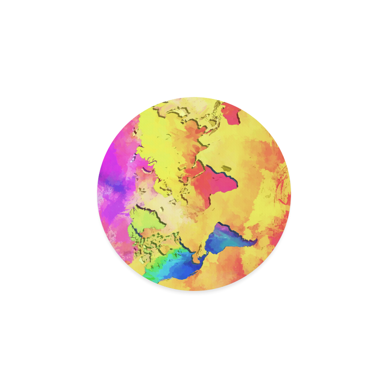 world map colors #map #worldmap Round Coaster