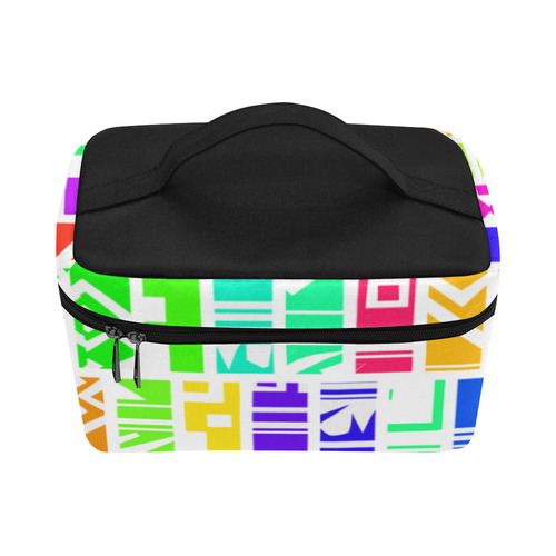 Colorful stripes Cosmetic Bag/Large (Model 1658)