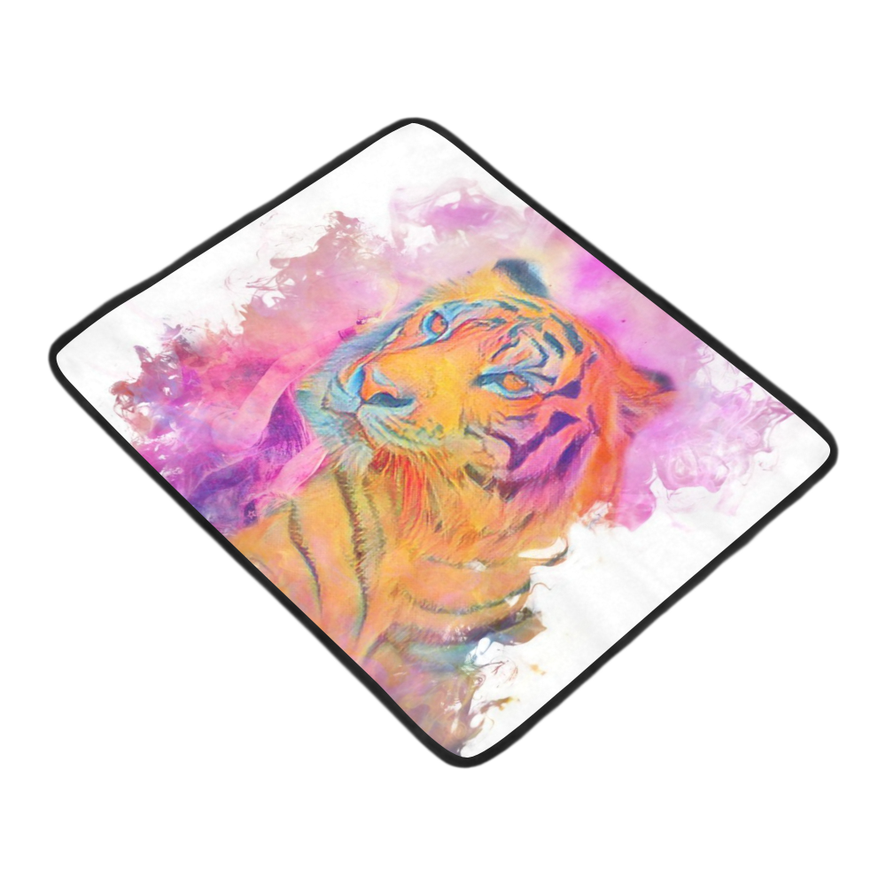 Painterly Animal - Tiger by JamColors Beach Mat 78"x 60"