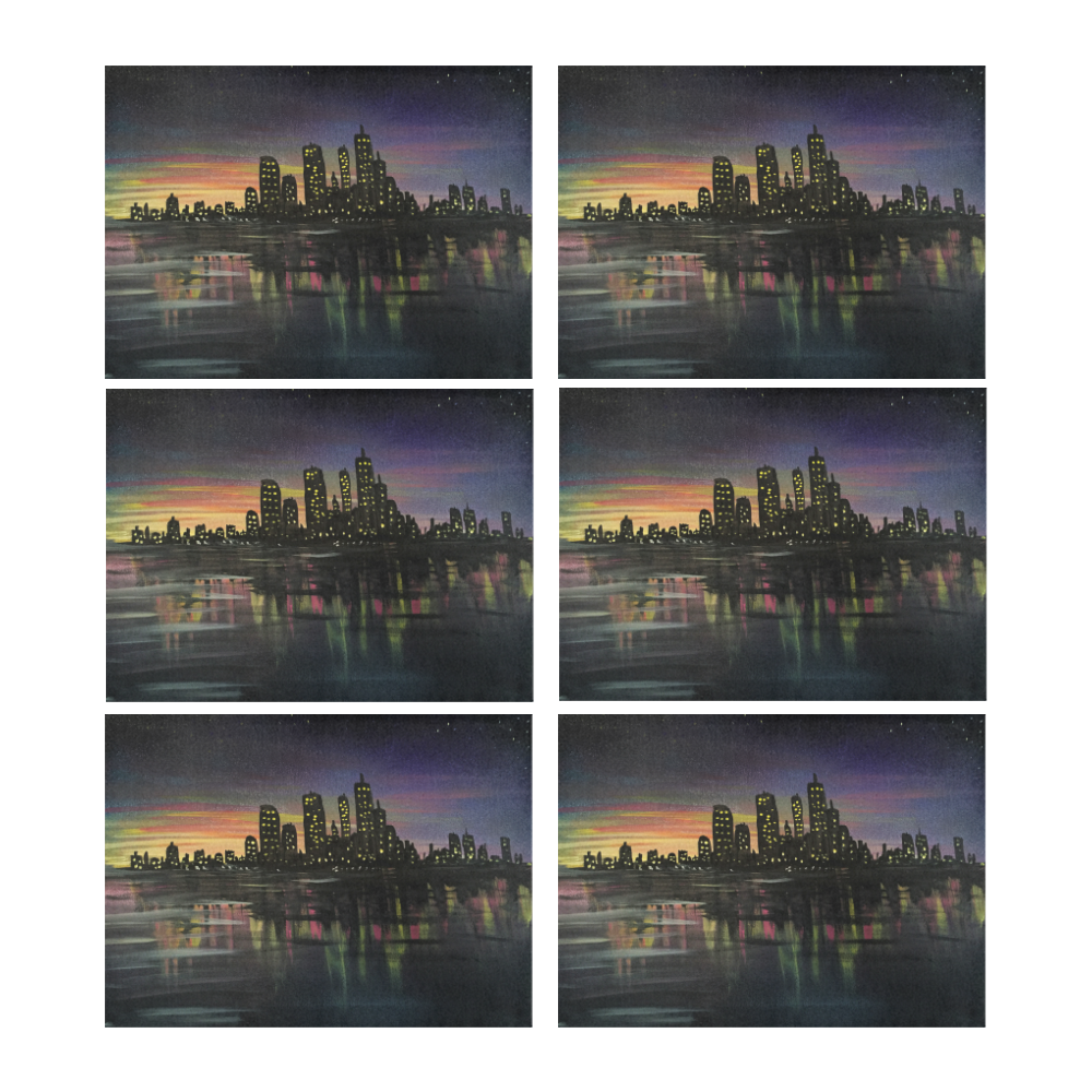 City Lights Placemat 14’’ x 19’’ (Set of 6)
