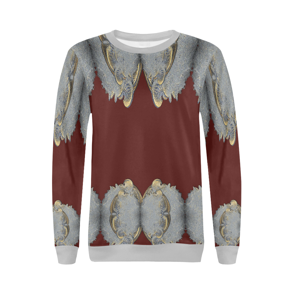 Christmas-fractal-ARP_fractal All Over Print Crewneck Sweatshirt for Women (Model H18)