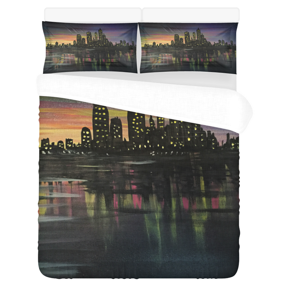 City Lights 3-Piece Bedding Set