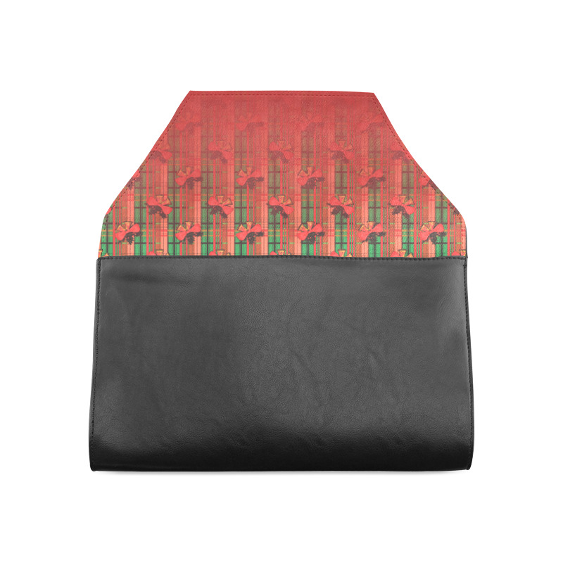 xmas plaid pattern Clutch Bag (Model 1630)