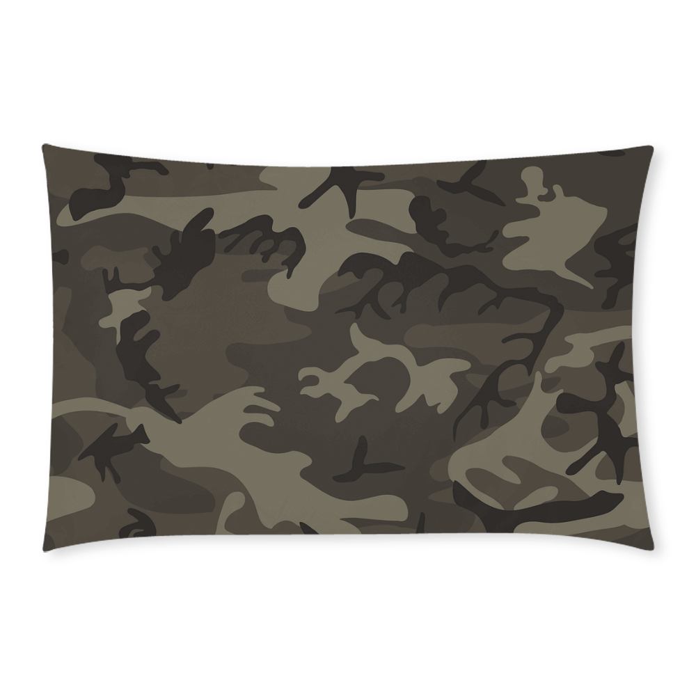 Camo Grey 3-Piece Bedding Set