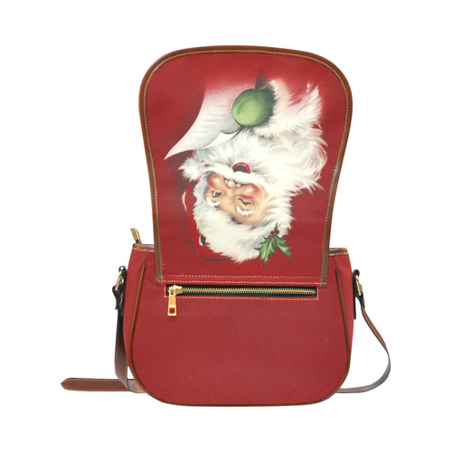 A beautiful vintage santa claus Saddle Bag/Small (Model 1649) Full Customization
