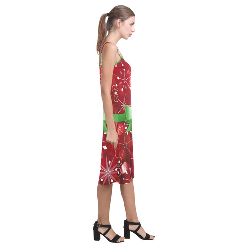 Christmas Gift Wrap Slip Dress Alcestis Slip Dress (Model D05)
