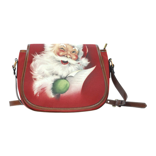 A beautiful vintage santa claus Saddle Bag/Small (Model 1649) Full Customization