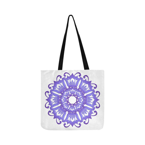 Floral violet mandala. Reusable Shopping Bag Model 1660 (Two sides)