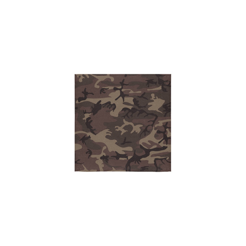 Camo Red Brown Square Towel 13“x13”
