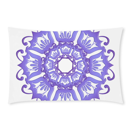 Floral violet mandala. 3-Piece Bedding Set