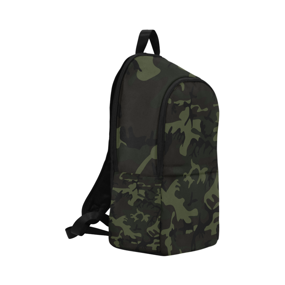 Camo Green Fabric Backpack for Adult (Model 1659)
