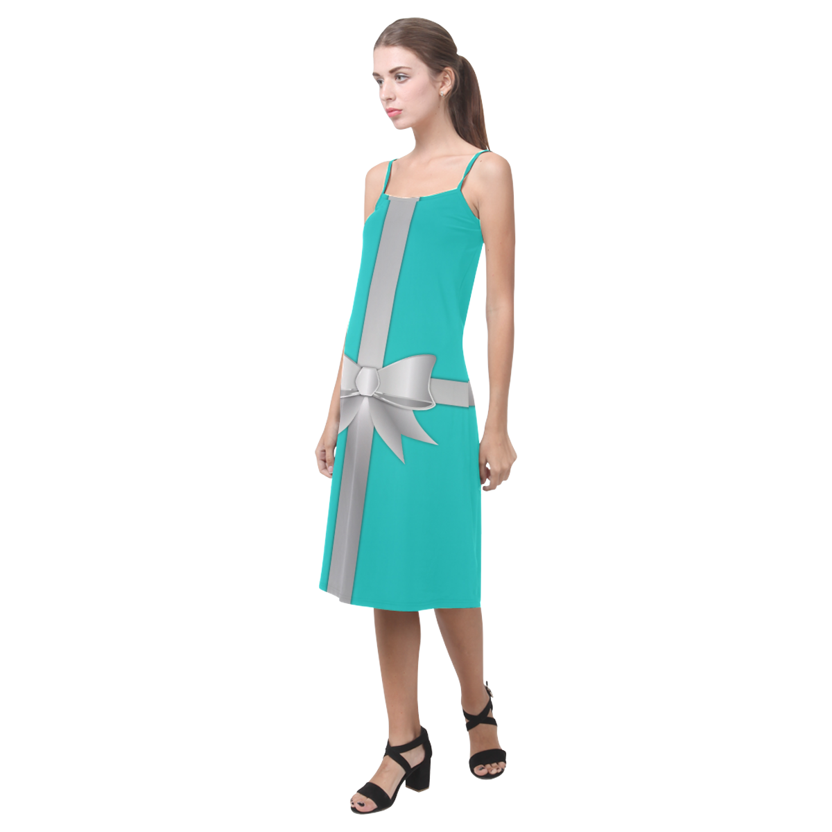 Blue Gift Box Slip Dress Alcestis Slip Dress (Model D05)