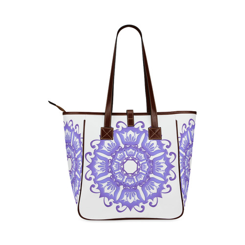 Floral violet mandala. Classic Tote Bag (Model 1644)