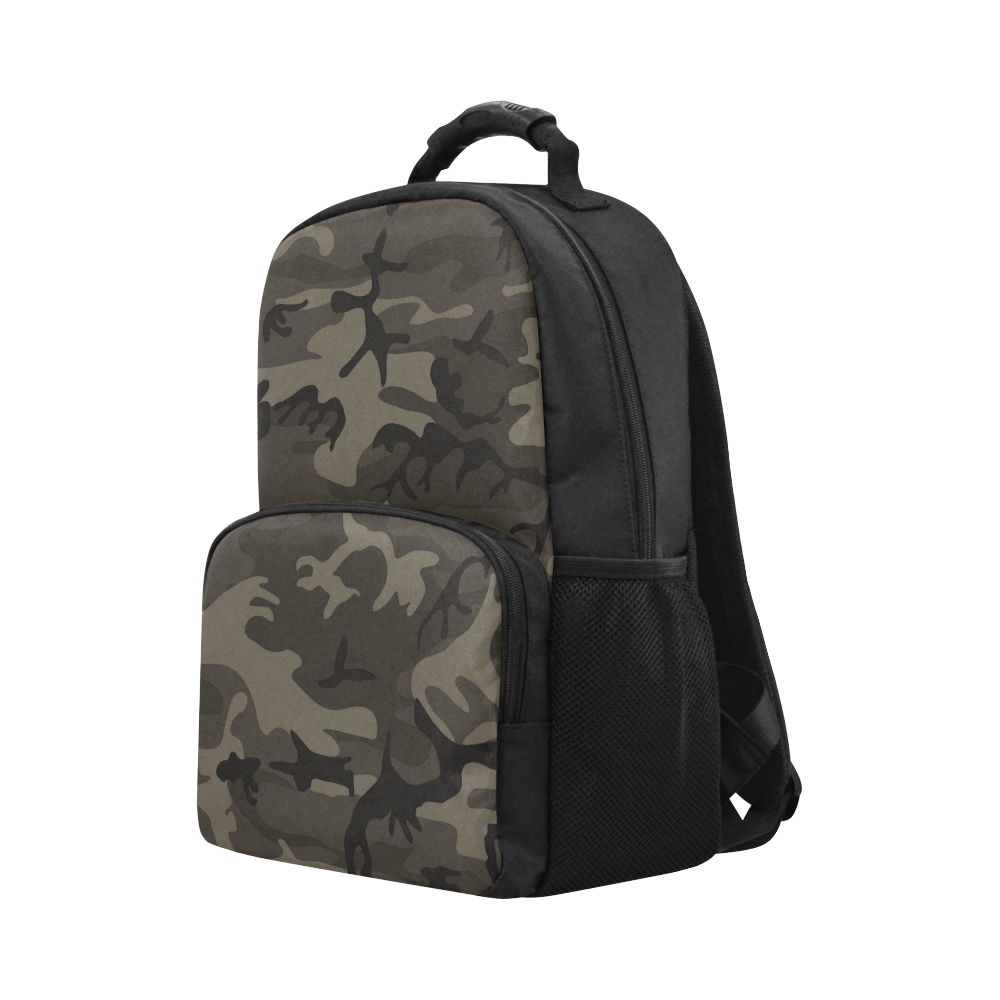 Camo Grey Unisex Laptop Backpack (Model 1663)